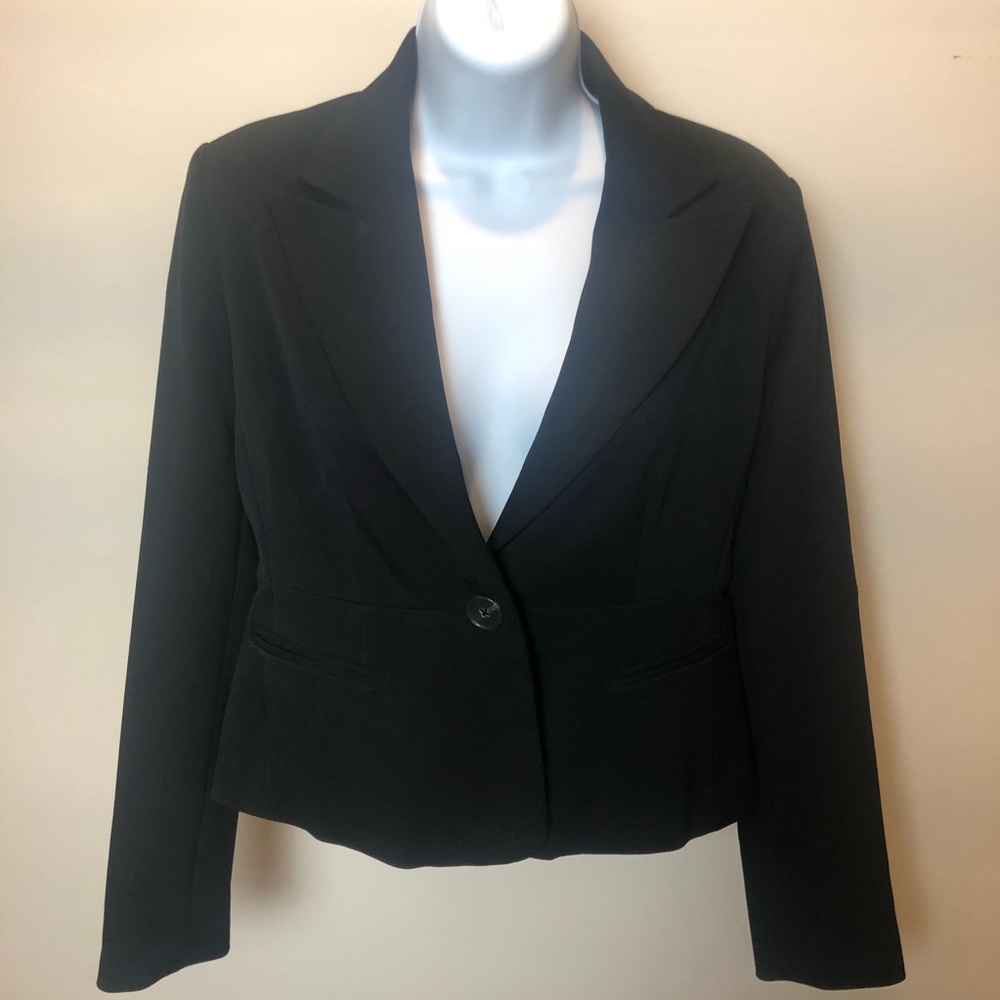 Rafaella Black One-Button Blazer
